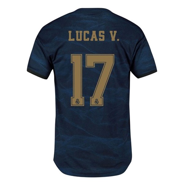 Trikot Real Madrid NO.17 Lucas V. Auswarts 2019-20 Blau Fussballtrikots Günstig